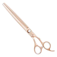 Geib Gold Pearl Chunker 8.5 - vienpusės retinimo žirklės, 26 dantys, elegantiškos auksinės spalvos