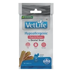 FARMINA VET LIFE - DOG TREAT - HYPOALLERGENIC Pork&Potato ADULT MINI 60 g