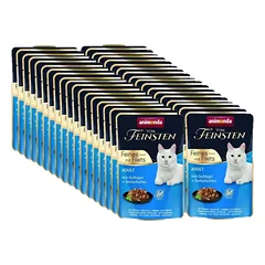 ANIMONDA Cat Vom Feinsten Suaugusiųjų paukštiena + lašišų filė 32x85g paketėlis