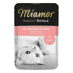 MIAMOR Ragu Karališkasis tunas ir vištiena padaže 100 g parduotuvėje kika.lt