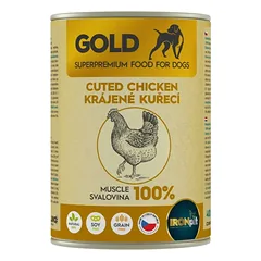 IRONpet Gold Dog Chicken cut muscle vištienos raumens konservai šunims photo