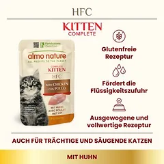 Almo Nature HFC Kitten 6 x 55 g drėgnas maistas kačiukams, < 79 g — 2 nuotrauka