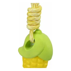 Trixie šuns žaislas – kukurūzų burbuolė ant virvės 13/34 cm — 2 nuotrauka