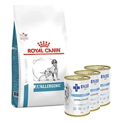 ROYAL CANIN Anallergenic AN18 8kg + 3x ENZO VET Hipoalerginė dieta su kalakutiena šunims 400g