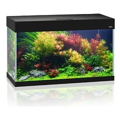 Opti Set 125 akvariumas stačiakampis, juodas, 81x36x51 cm, 125 l