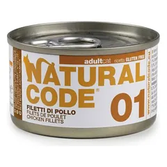 Natural Code Cooking Water Can drėgnas maistas katėms, ekonominė pakuotė 24 x 85 g — 1 nuotrauka