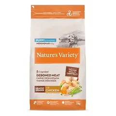 Nature’s Variety Healthy Grain Puppy Medium/Maxi su vištiena – sausas maistas šuniukams, 3kg.