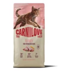 CARNILOVE TRUE FRESH Cat Dry Turkey Adult Cat Sterilised sausas pašaras katėms 6 kg