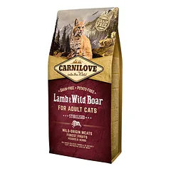 CARNILOVE Lamb&amp;Wild Boar Adult Cat Sterilised