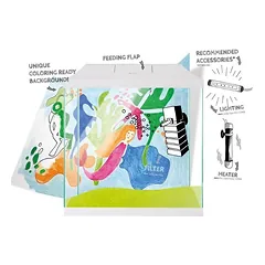 Aquael Leddy Set Mini 30 akvariumas stačiakampis su įranga, baltas, 12,6 l, 28x15x30 cm — 2 nuotrauka