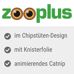 zooplus Exclusive žaislas katėms Crinkle Crisps su plunksnomis, 1 vnt. — 4 nuotrauka