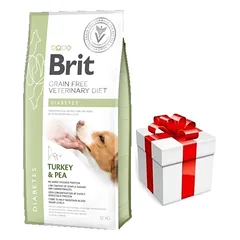 Brit gf veterinary diets dog Diabetes 2kg + Staigmena ŠUNIUI