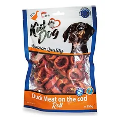 KIDDOG Roll antienos+menkės žiedai 250g