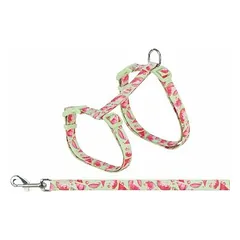 Trixie Cat Harness with Lead, 35-59 cm/13 mm, 1,20 m, Assorted Prints