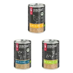 Liebesgut Hundefutter Probierpaket Hund Adult 6 x 400 g