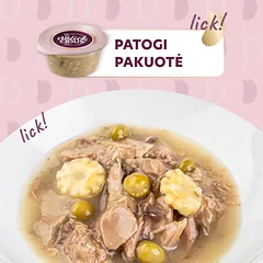 DELICKCIOUS konservuotas pašaras suaugusioms katėms - tuno sriuba su kukurūzais, 80 g — 3 nuotrauka