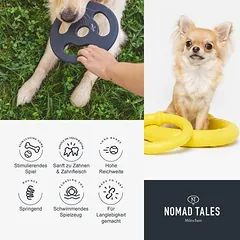 Nomad Tales Bloom EVA kamuoliukas, žaislas šunims, apie Ø 9 cm — 5 nuotrauka