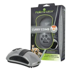 FURminator Curry Comb guminės šukos šunims ir katėms