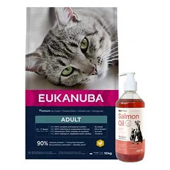 EUKANUBA Top Condition Adult 1+ 10kg + LAB V Lašišų aliejus šunims ir katėms 500ml