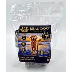 RDF-5002 REAL DOG SNACKS Lašišų odos ritiniai 200g — 2 nuotrauka
