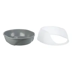 Trixie Simao Cat Litter Tray High Rim kačių tualetas su aukštu kraštu, pilka, 58 x 48 x 30 cm — 3 nuotrauka