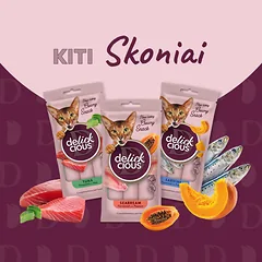 DELICKCIOUS kreminiai skanėstai su vištiena ir ananasais suaugusioms katėms (4x15 g), 60 g — 5 nuotrauka