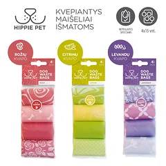 Hippie Pet maišeliai šunų išmatoms, citrinų kvapo — 2 nuotrauka