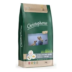 Christopherus begrūdis su upėtakiu ir vabzdžiais 12 kg, maistas šunims, Mažiems 5–10 kg — 3 nuotrauka