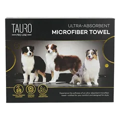 Tauro Pro Line mikropluošto rankšluostis, itin gerai drėgmę sugeriantis, 80x160 cm, su terjerais — 4 nuotrauka