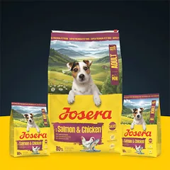 Josera Mini Salmon&Chicken sausas maistas šunims, 900 g — 2 nuotrauka
