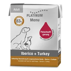 Platinum paštetas šunims su Iberijos kiauliena ir kalakutiena, 185 g