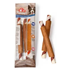 8in1 Flavours Mega Ribs trigubo skonio skanėstas šunims, 140 g
