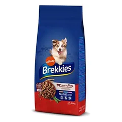 Brekkies Brek Dog Beef visavertis sausas maistas suaugusiems šunims su jautiena, daržovėmis ir grūdais, 20 kg