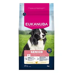 Eukanuba Mature and Senior Medium Chicken sausas maistas vidutinių veislių senjorams, su vištiena, 3 kg