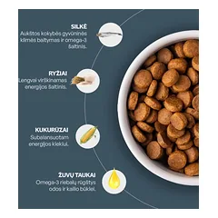 Nature's Protection Superior Care visų veislių suaugusių tamsaus kailio kačių, sausas begrūdis pašaras su silke, 400 g — 4 nuotrauka