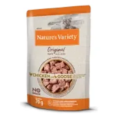 NATURE'S VARIETY Adult Cat konservai su vištiena ir žąsiena katėms