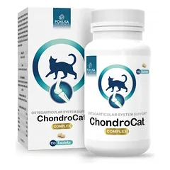 Pokusa ChondroCat 110 tbl. - papildas, palaikantis kaulų ir sąnarių sistemą katėms