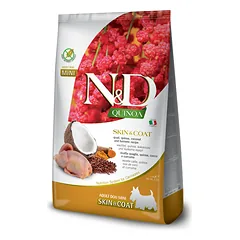 FARMINA N&D QUINOA - DOG Dry SKIN&COAT Quail&Coconut ADULT MINI 800 g (pak.10)
