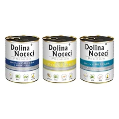 DOLINA NOTECI Premium Mix skonių Bogata su vištiena, su menkėmis ir brokoliais bei su upėtakiu 30x800g