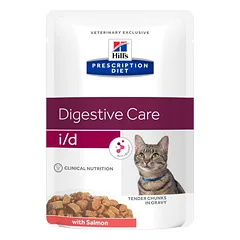 Hill’s PRESCRIPTION Diet i/d Feline guliašas katėms su lašiša 12x85g