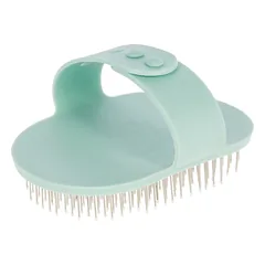 KERBL šepetys Terrier Curry Comb, 13 x 8 cm, žalias