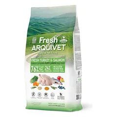 ARQUIVET Fresh Puppy Junior Pusiau drėgnas šuniukų ėdalas kalakutiena ir lašiša 10 kg