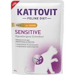 Kattovit Sensitive vištienos paštetas, 85 g maišelis