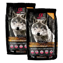 ALPHA SPIRIT Sausas minkštas šunų maistas „Multiprotein“ 6 kg (2 x 3 kg)
