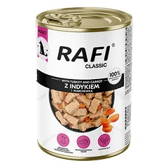 RAFI Classic Kalakutiena ir morkos padaže – 1240 g šlapio maisto visų veislių šunims