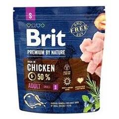 BRIT PREMIUM By Nature Junior S sausas maistas šuniukams ir jauniems šunims su vištiena 1 kg