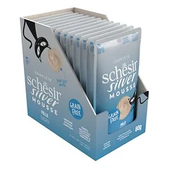 Schesir Silver Mousse drėgnas maistas katėms 12 x 80 g — 2 nuotrauka
