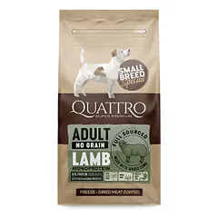 Quattro SB sausas suaugusių mažų veislių šunų pašaras su ėriena, 1,5 kg