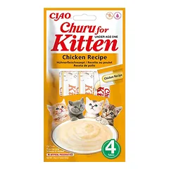 Churu kreminis skanėstas kačiukams su vištiena 12x56g