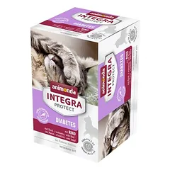 Animonda Integra Protect Adult Diabetes ekonominė pakuotė, drėgnas maistas katėms, lėkštelės 24 x 100 g — 2 nuotrauka